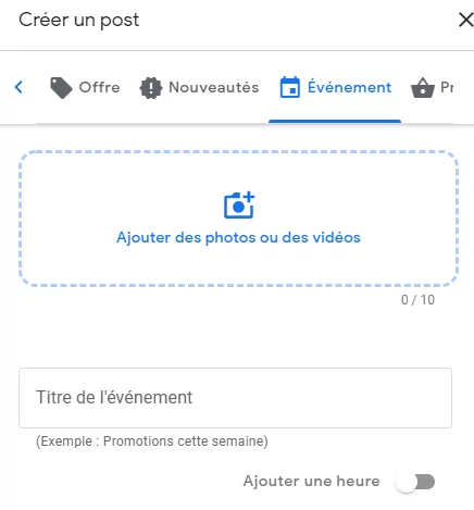 Creer Post Google My Business