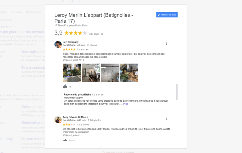 Avis Leroy Merlin Studio