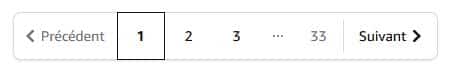 pagination moins profonde