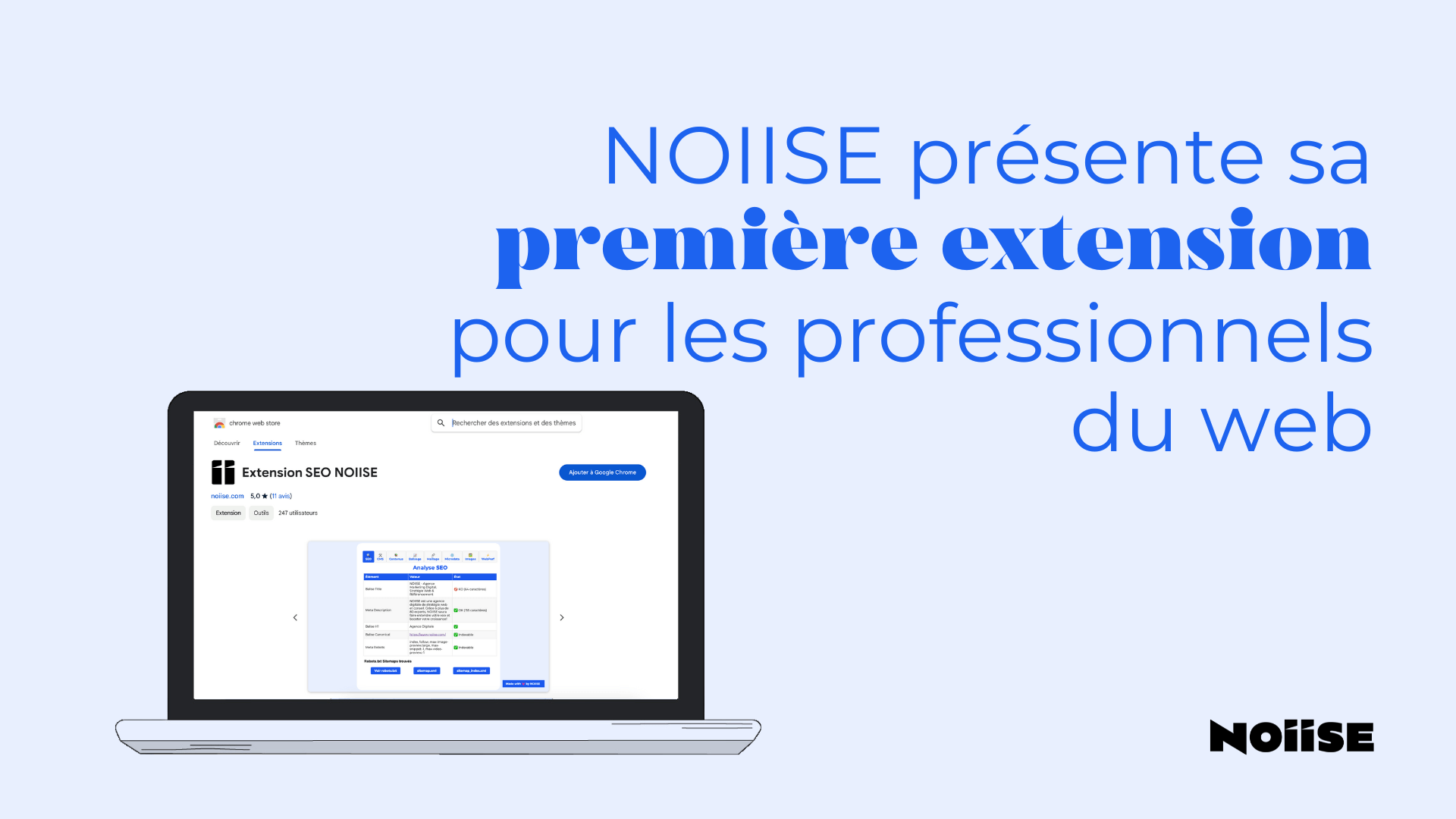 extension Chrome SEO NOIISE